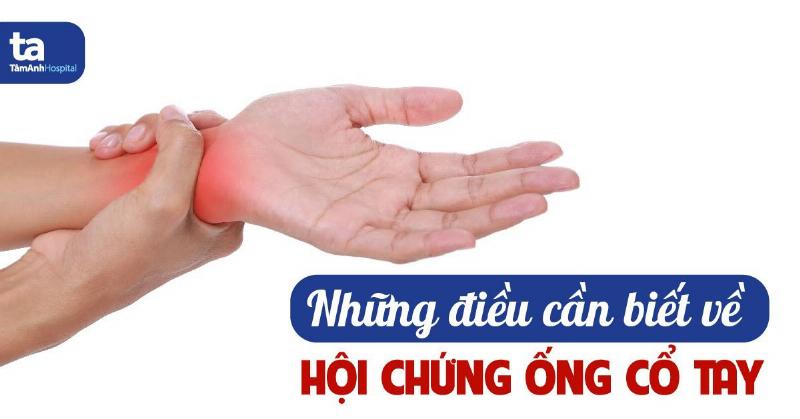 Benh nhan deo nep co tay de ho tro dieu tri hoi chung ong co tay
